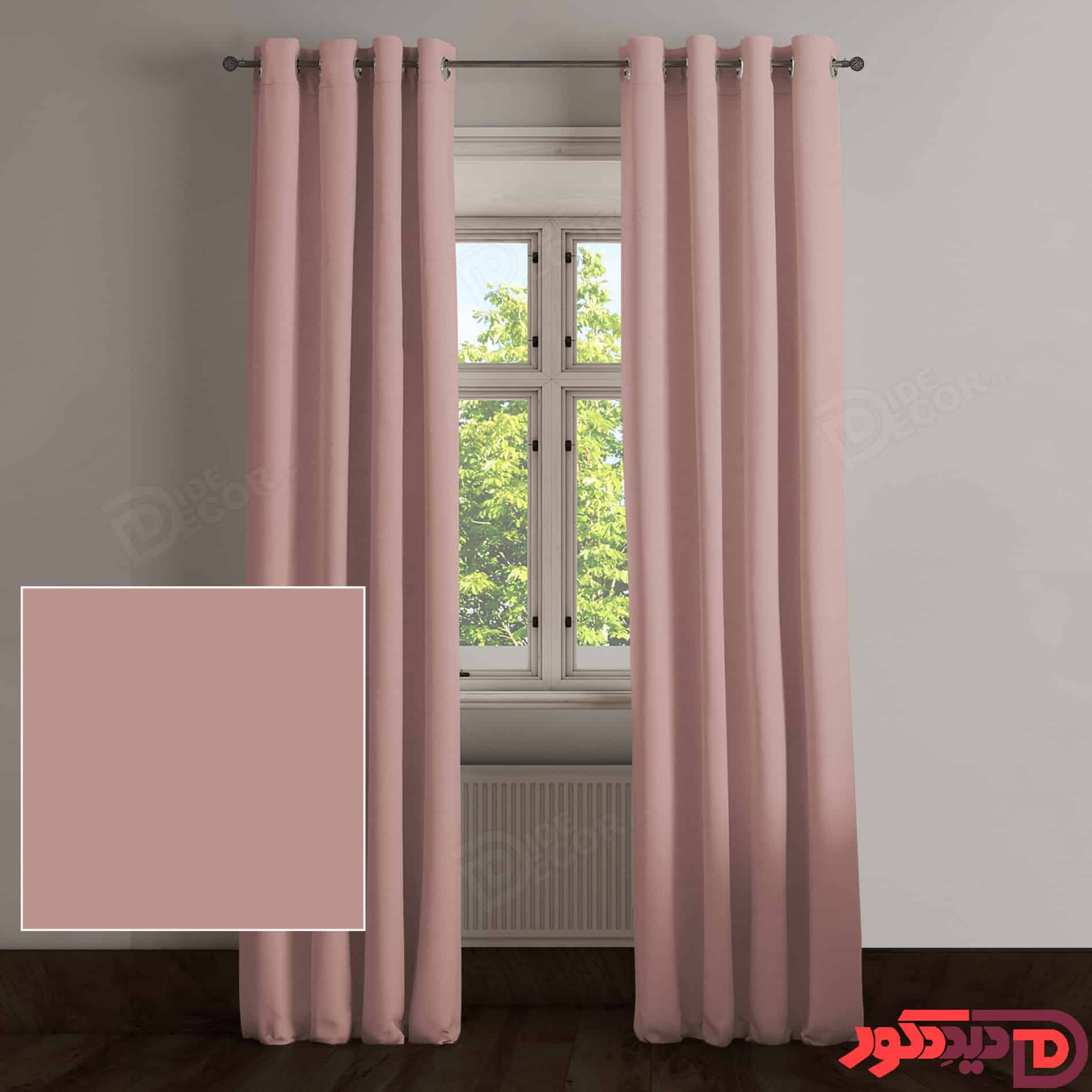 پرده پانچ کتان کالباسی روشن کد 266760