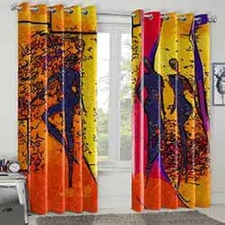 پرده پانچ مخمل چاپی نقاشی / منظره