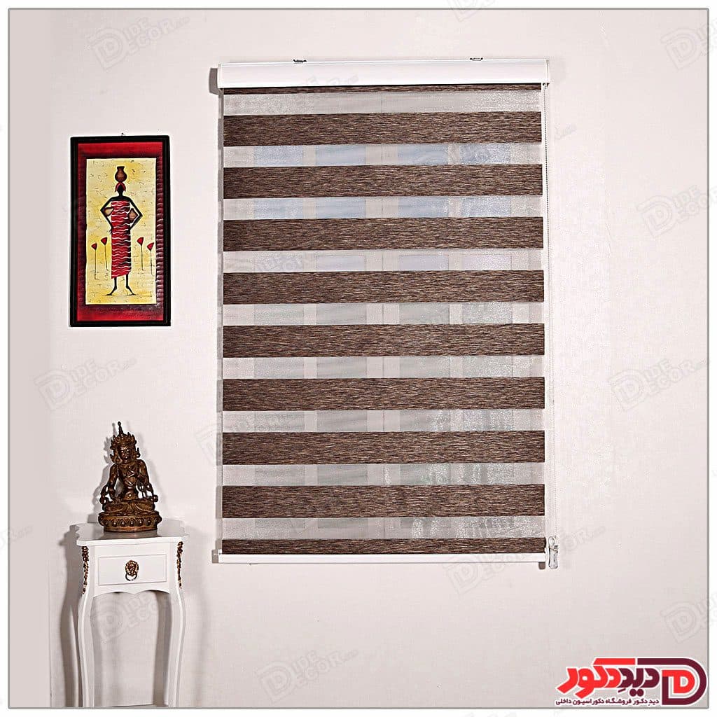 پرده زبرا ترک مدل پلیسه دار کد SD-1745-9