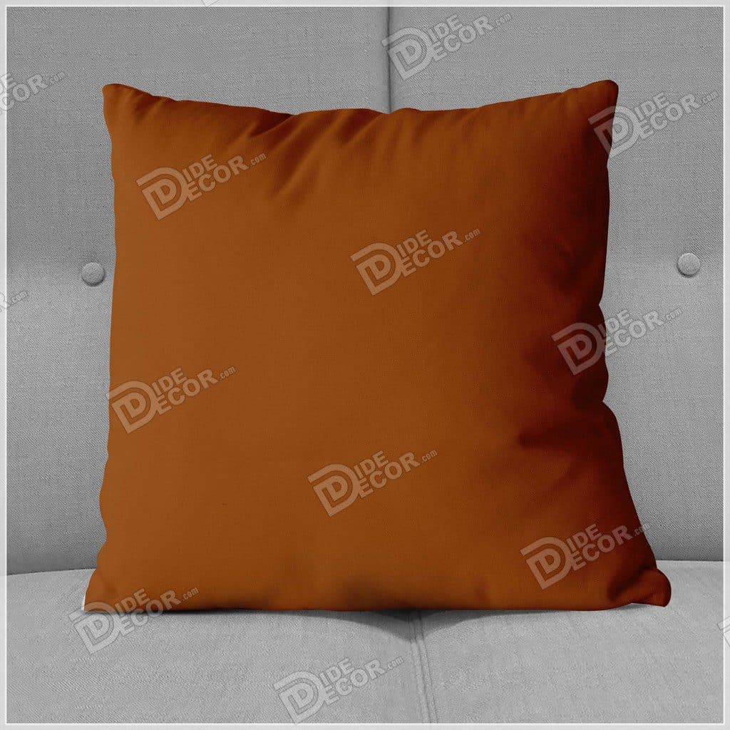روکش کوسن تک رنگ کاکائویی کد cco-146