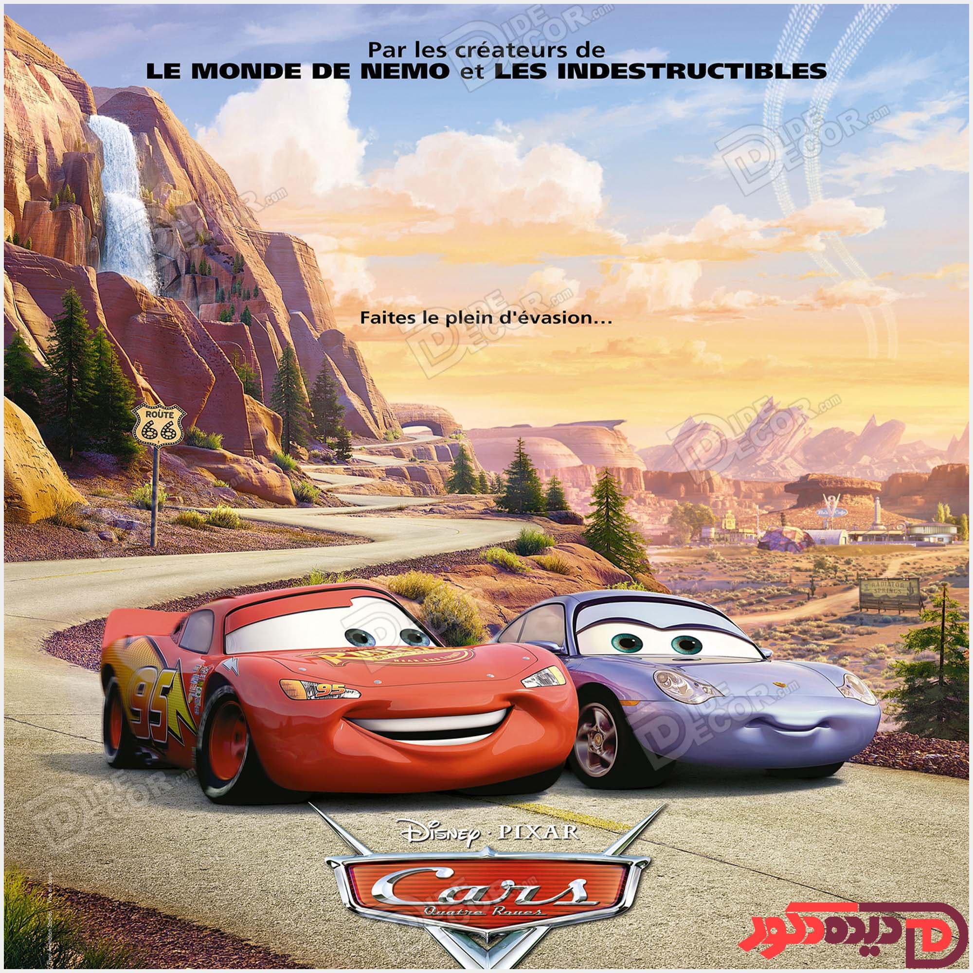 عکس تصویر کارتون ماشین ها انیمیشن لایتنینگ مک‌کوئین CARS Lightning McQueen KZD-02-C