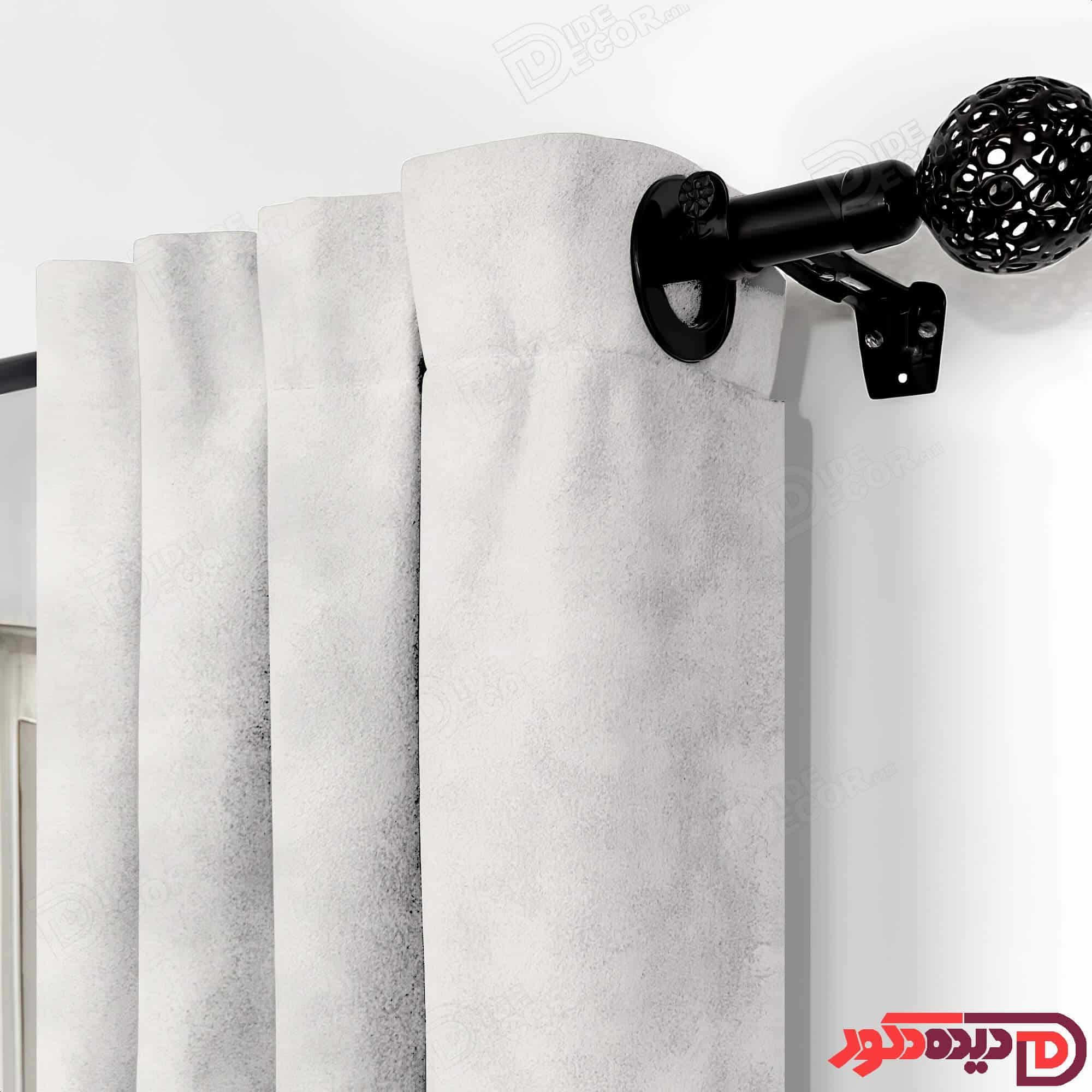 پرده پانچ جیر پتینه رنگ استخوانی کد 3274