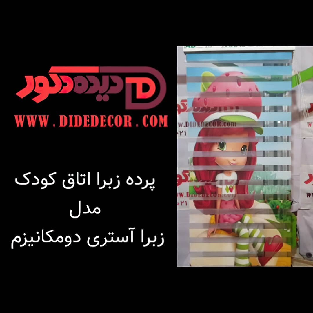 پرده زبرا دومکانیزه مدل زبرا آستری