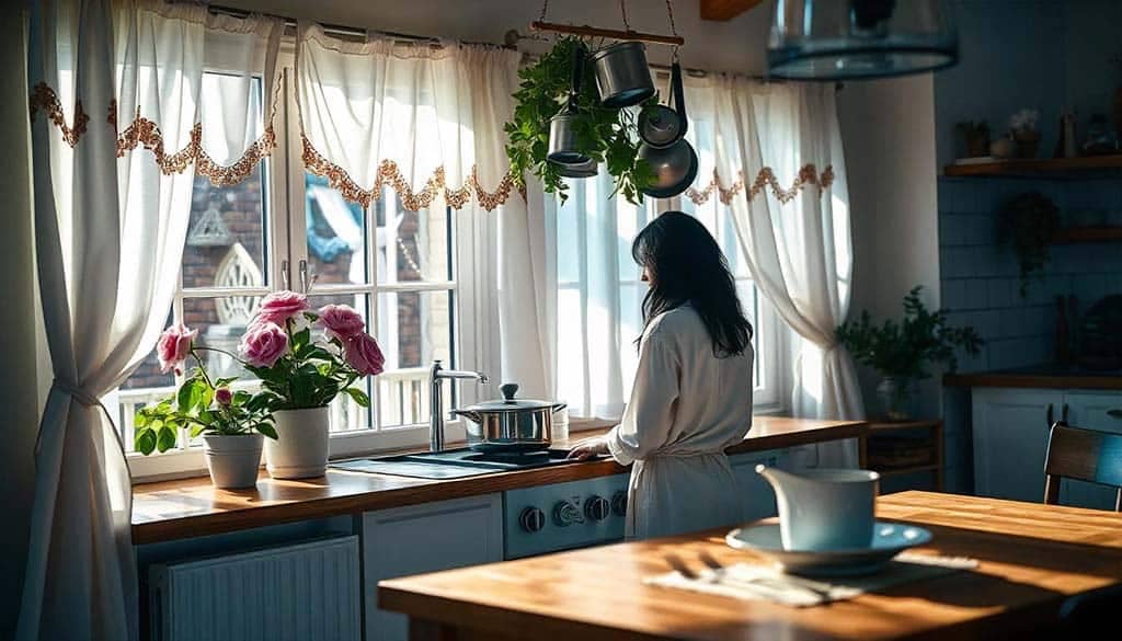 طراحی ساده و مینیمال با رنگ‌بندی روشن و زنده برای آشپزخانه‌های کوچک