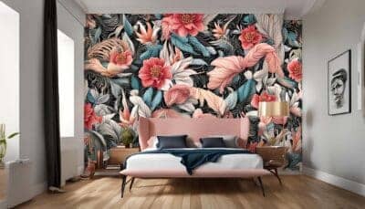 دیوارپوش سه بعدی فضایی مدرن و پویا