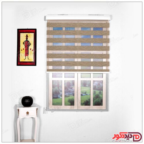 پرده زبرا ساده ترک کد B-908