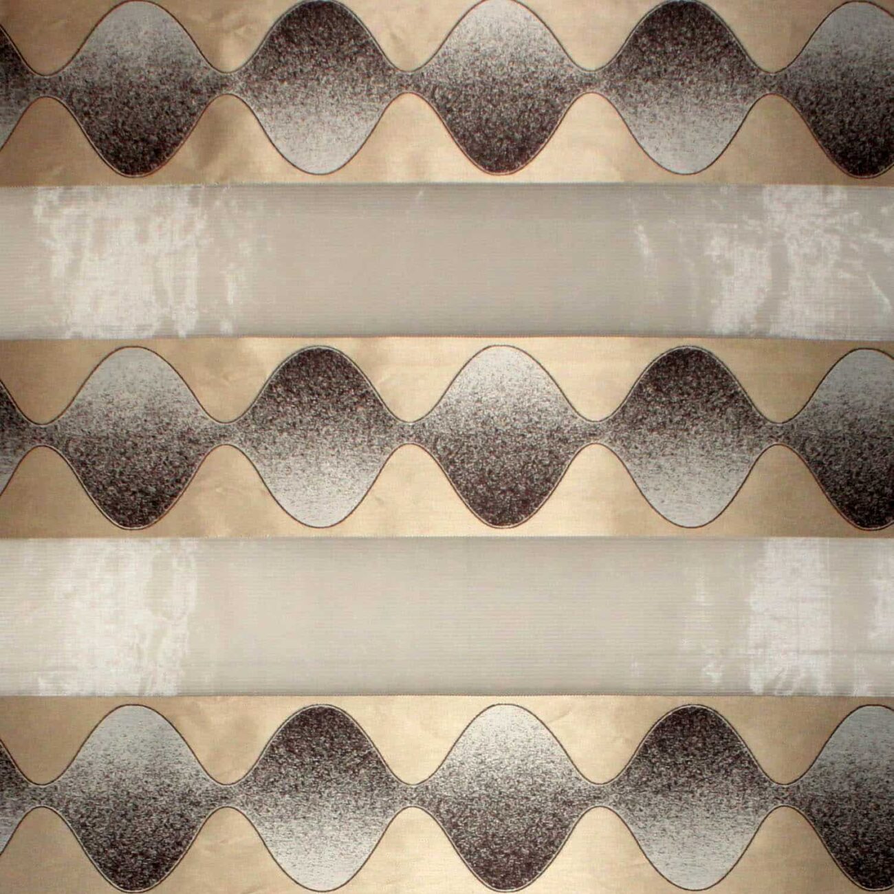 پرده زبرا طرح دار رنگ زمینه طلایی کد JL-186-4-1