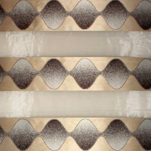 پرده زبرا طرح دار رنگ زمینه طلایی کد JL-186-4-1