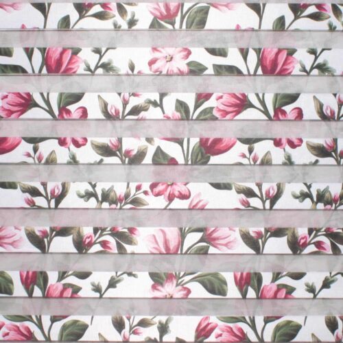 پرده زبرا چاپی گلدار  کد H-101 -5