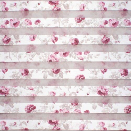 پرده زبرا چاپی گلدار  کد H-124 -2