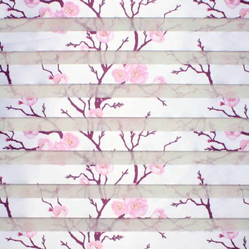 پرده زبرا چاپی گلدار  کد H-162 -2