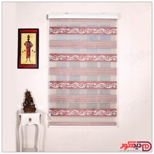 پرده زبرا ترک مدل پلیسه دار کد SJ-1773-5