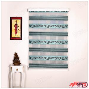 پرده زبرا ترک مدل پلیسه دار کد SJ-1773-6