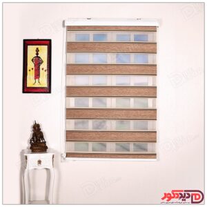 پرده زبرا ترک مدل پلیسه دار کد SN-719-7