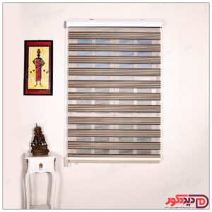 پرده زبرا ترک مدل پلیسه دار کد SN-883-2