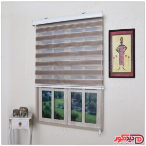 پرده زبرا ترک مدل پلیسه دار کد SND-5012-101