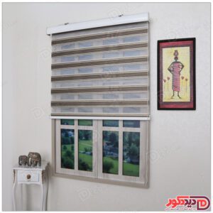 پرده زبرا ترک مدل پلیسه دار کد SND-5012-105