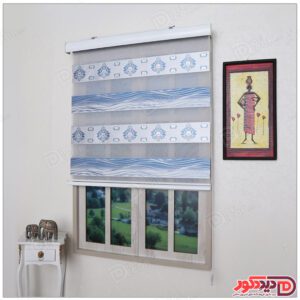 پرده زبرا ترک مدل پلیسه دار کد SNJ-5033-103