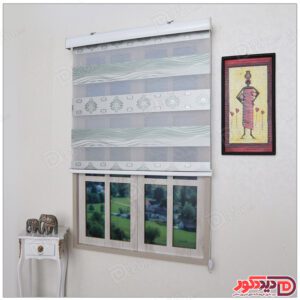 پرده زبرا ترک مدل پلیسه دار کد SNJ-5033-101