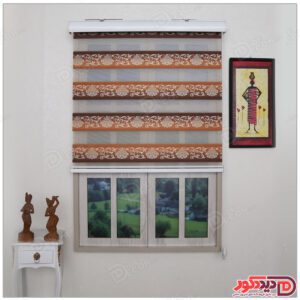 پرده زبرا ترک مدل پلیسه دار کد SNJ-5004-102