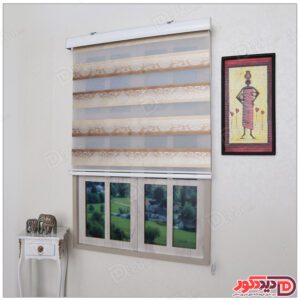 پرده زبرا ترک مدل پلیسه دار کد SNJ-5004-107