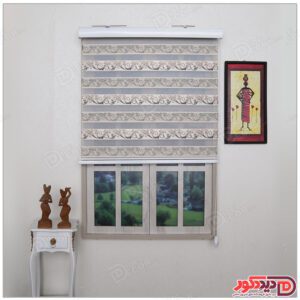 پرده زبرا ترک مدل پلیسه دار کد SNJ-5026-101