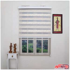 پرده زبرا ترک مدل پلیسه دار کد SNJ-5026-106