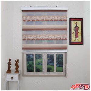 پرده زبرا ترک مدل پلیسه دار کد SNJ-5027-107