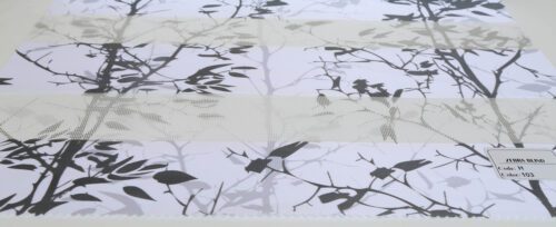 پرده زبرا چاپی گلدار  کد H-103 -1