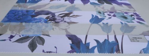 پرده زبرا گلدار کد H-127-1