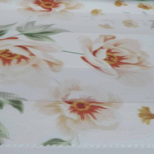 پرده زبرا گلدار کد H-145-1