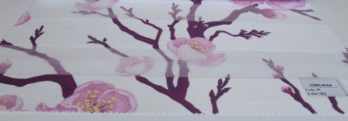پرده زبرا چاپی گلدار  کد H-162 -1