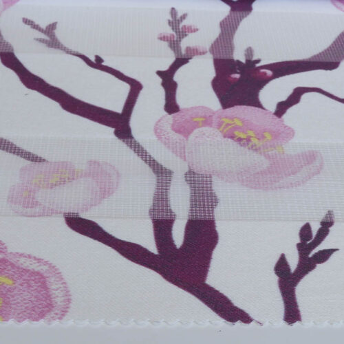 پرده زبرا چاپی گلدار  کد H-162 -1