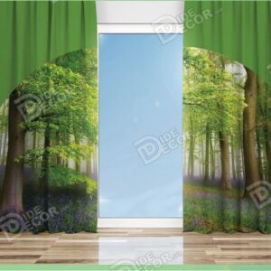 پرده پانچ درخت استوایی سبز M-104