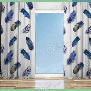 پرده پانچبا طرح و نقش پرهای رنگی مناسب پذیرایی