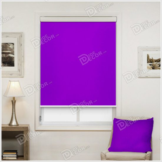 پرده شید تک رنگ کد SCO-131 رنگ چاپی آن ارغوانی Purple است