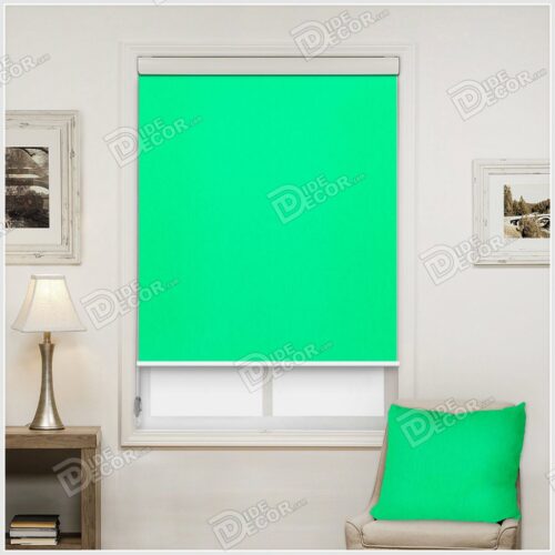 پرده شید چاپی SCO-94 رنگ یشمی سیر Medium spring green