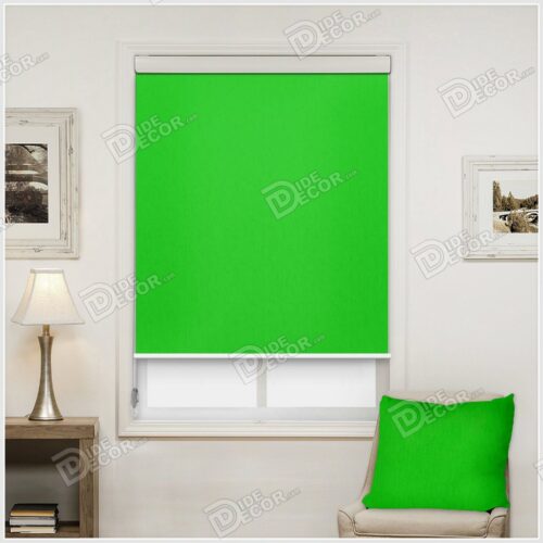 پرده شید تک رنگ کد SCO-96 رنگ سبز چمنی Lime green