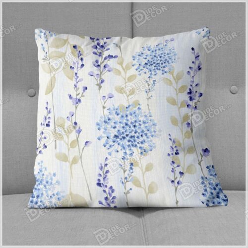 کوسن طرح گل کوچک آبی و سرمه ای PFP-32