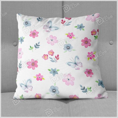 کوسن سفید گلدار ZFP-50