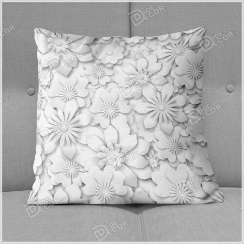 کوسن گل طوسی سفید ZFP-52