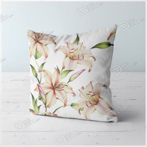 کوسن گل شیپوری رنگ نارنجی و زرد و سرخابی ZFP-61