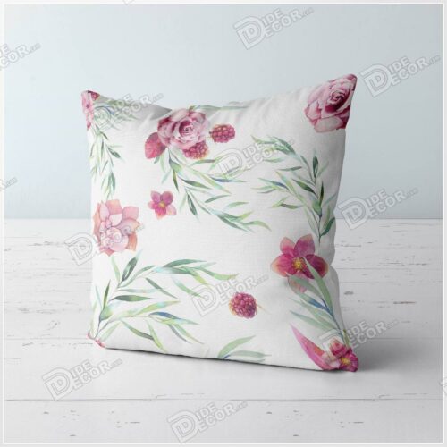 روکش کوسن گلدار پرده زبرا چاپی گلدار  کد ZFP-91 کد cfpp-91-1-jpg