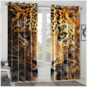 پرده پانچ تصویری حیوان یوز پلنگ مدل مناسب اتاق PAP-15