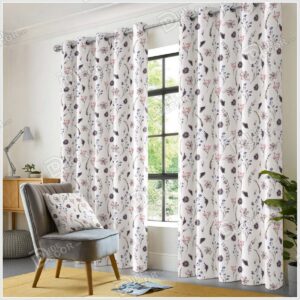 پرده پانچ گل دار کد PFP-48