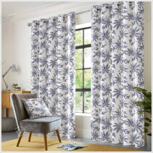 پرده پانچ گل دار کد PFP-78