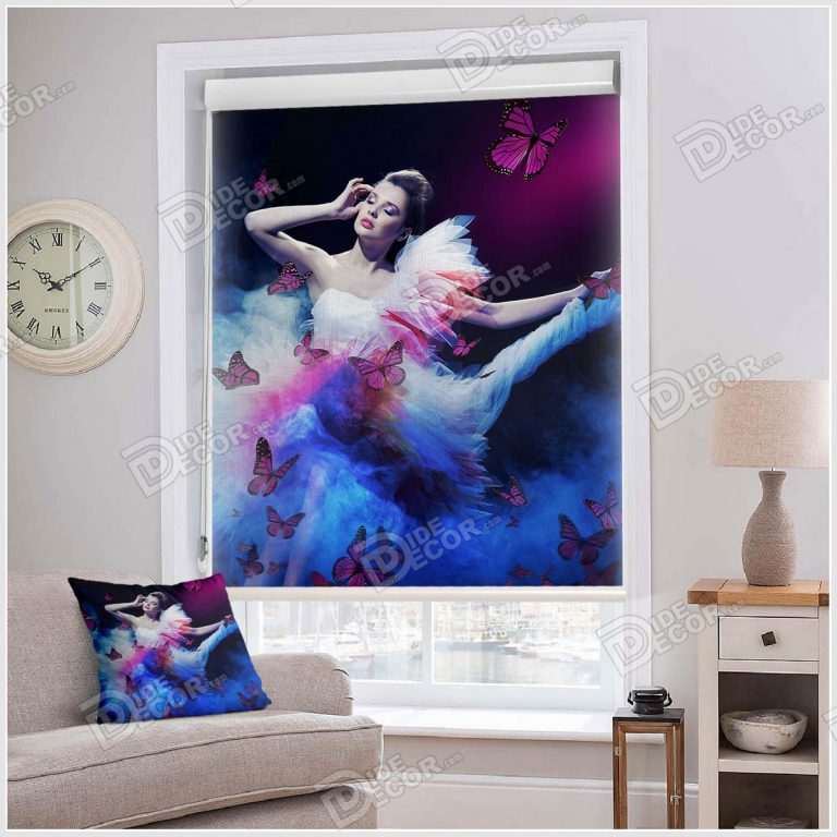 پرده شید چهره نقاشی تصویر دختر با لباس عروس سفید مناسب آرایشگاه زنانه و مزون لباس عروس SSP-29