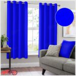 پرده پانچ تک رنگ کد PCO-123 رنگ آبی blue