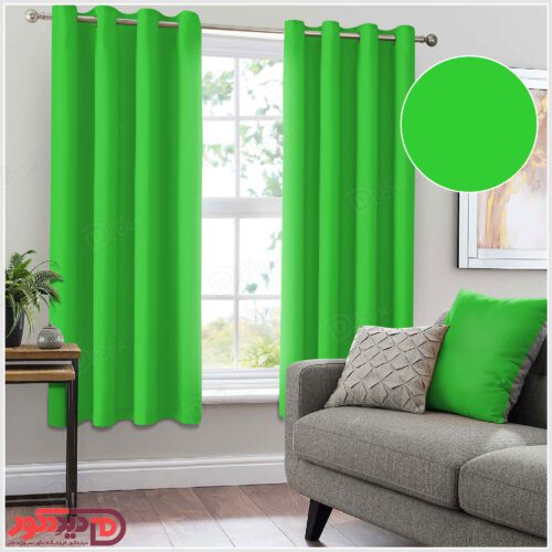 پرده پانچ PCO-96 رنگ سبز چمنی Lime green