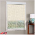 پرده دابل شید راشل تور موج رنگ کرم کد 02-3513 cream blinds